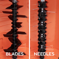 Arias 196 - Arieggiatore Multiuso a Scoppio 2 in 1 196cc 4Hp per Prato con Lame e Artigli Taglio 42 cm 6 Livelli di Profondità