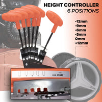 Arias 196 - Arieggiatore Multiuso a Scoppio 2 in 1 196cc 4Hp per Prato con Lame e Artigli Taglio 42 cm 6 Livelli di Profondità