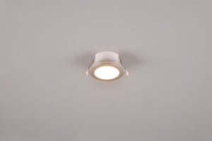 ARGUS FARETTO DA INCASSO LED 1W-4W 350lm, 3000K ROTONDO BORDO CROMATO + FUNZIONE RGB D. 8,2CM DIMMERABILE