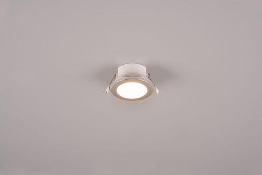 ARGUS FARETTO DA INCASSO LED 1W-4W 350lm, 3000K ROTONDO BORDO CROMATO + FUNZIONE RGB D. 8,2CM DIMMERABILE