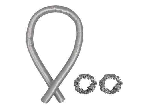 Tubo Arricciacapelli Senza Calore Capelli Ricci Boccoli In Seta In Tinta Unita - Arricciacapelli - Grigio Chiaro