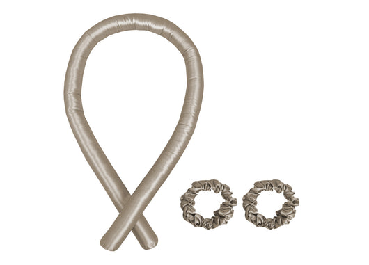 Tubo Arricciacapelli Senza Calore Capelli Ricci Boccoli In Seta In Tinta Unita - Arricciacapelli - Tortora