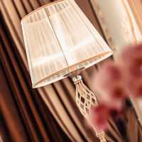 Piantana Shabby Chic Grace Metallo Bianco Diffusore Organza Bianco