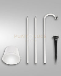 ARMANDA KIT GARDEN BIANCO A LED 3W 3000K 320LM DIMMERABILE E ORIENTABILE RICARICABILE IP54