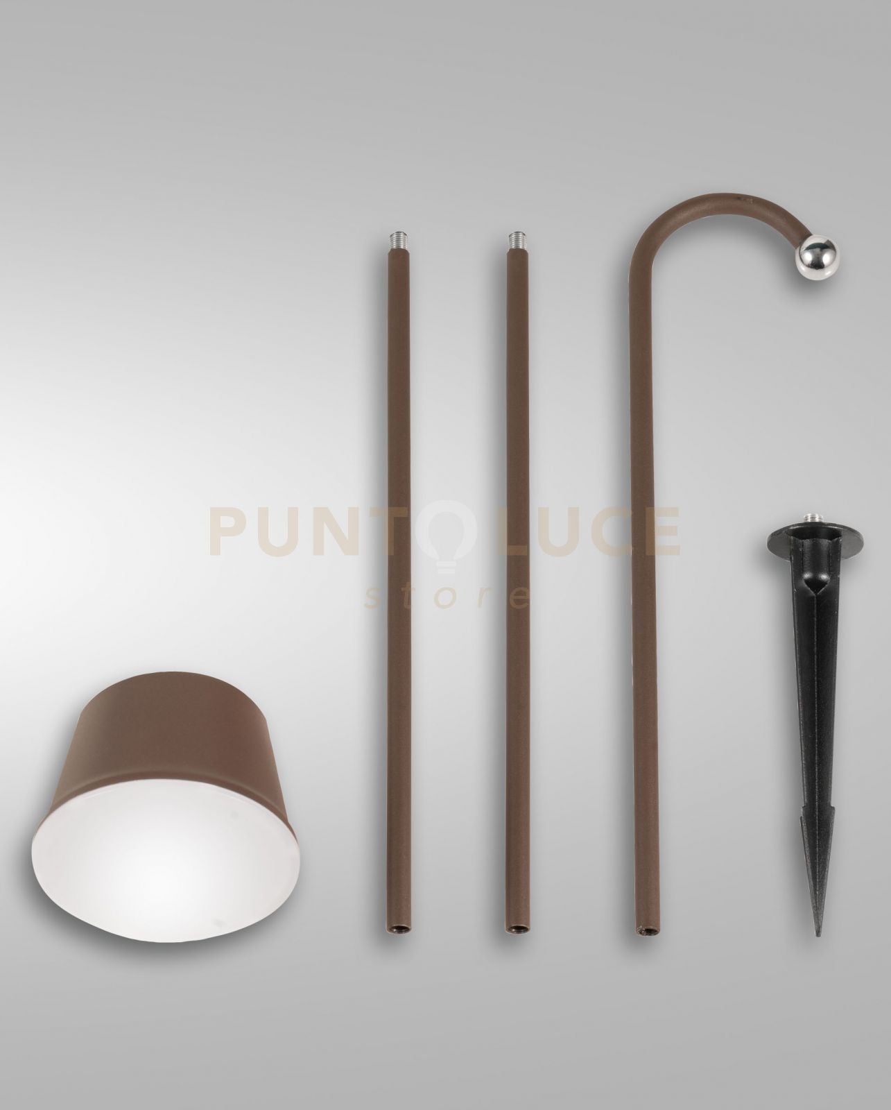 ARMANDA KIT GARDEN CORTEN A LED 3W 3000K 320LM DIMMERABILE E ORIENTABILE RICARICABILE IP54