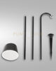 ARMANDA KIT GARDEN NERO A LED 3W 3000K 320LM DIMMERABILE E ORIENTABILE RICARICABILE IP54
