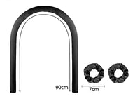 Tubo Arricciacapelli Senza Calore Capelli Ricci Boccoli In Seta In Tinta Unita - Arricciacapelli - Bianco