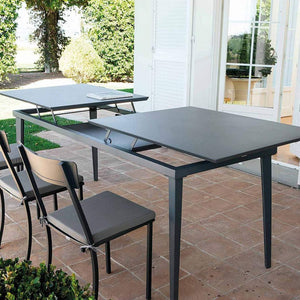 Tavolo Mogan All.200/260X80 Bronzo per soggriono, arredo bar ed esterni