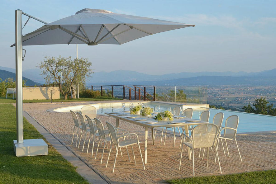 Tavolo Imperial All. Bianco Raggr. 220+110X110X76