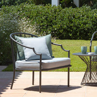 Set Como Divano+2 Poltrone Nero C/Cuscini Grigi