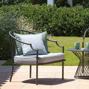 Set Como Divano+2 Poltrone Nero C/Cuscini Grigi