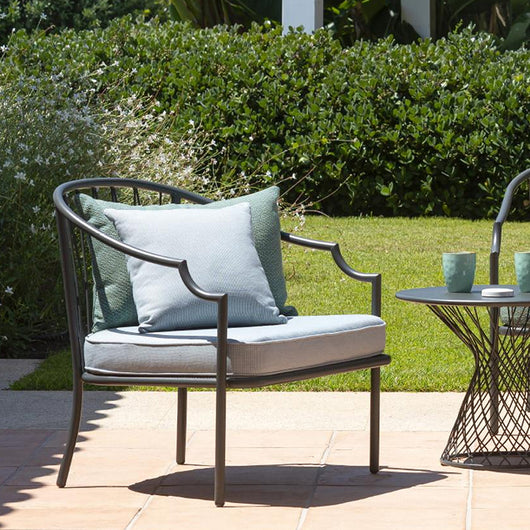 Set Como Divano+2 Poltrone Nero C/Cuscini Grigi