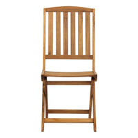 Set Da 2, Sedia Pieghevole Senza Braccioli Acacia