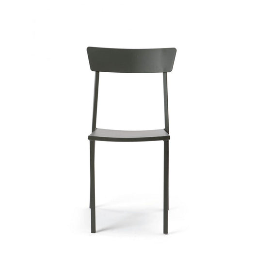 Set Da 4, Sedia Canada Nera Impilabile