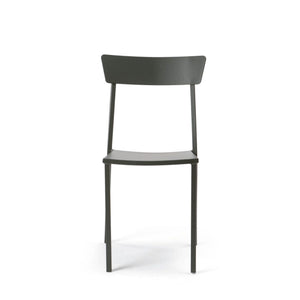 Set Da 4, Sedia Canada Nera Impilabile