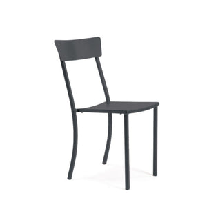 Set Da 4, Sedia Canada Nera Impilabile