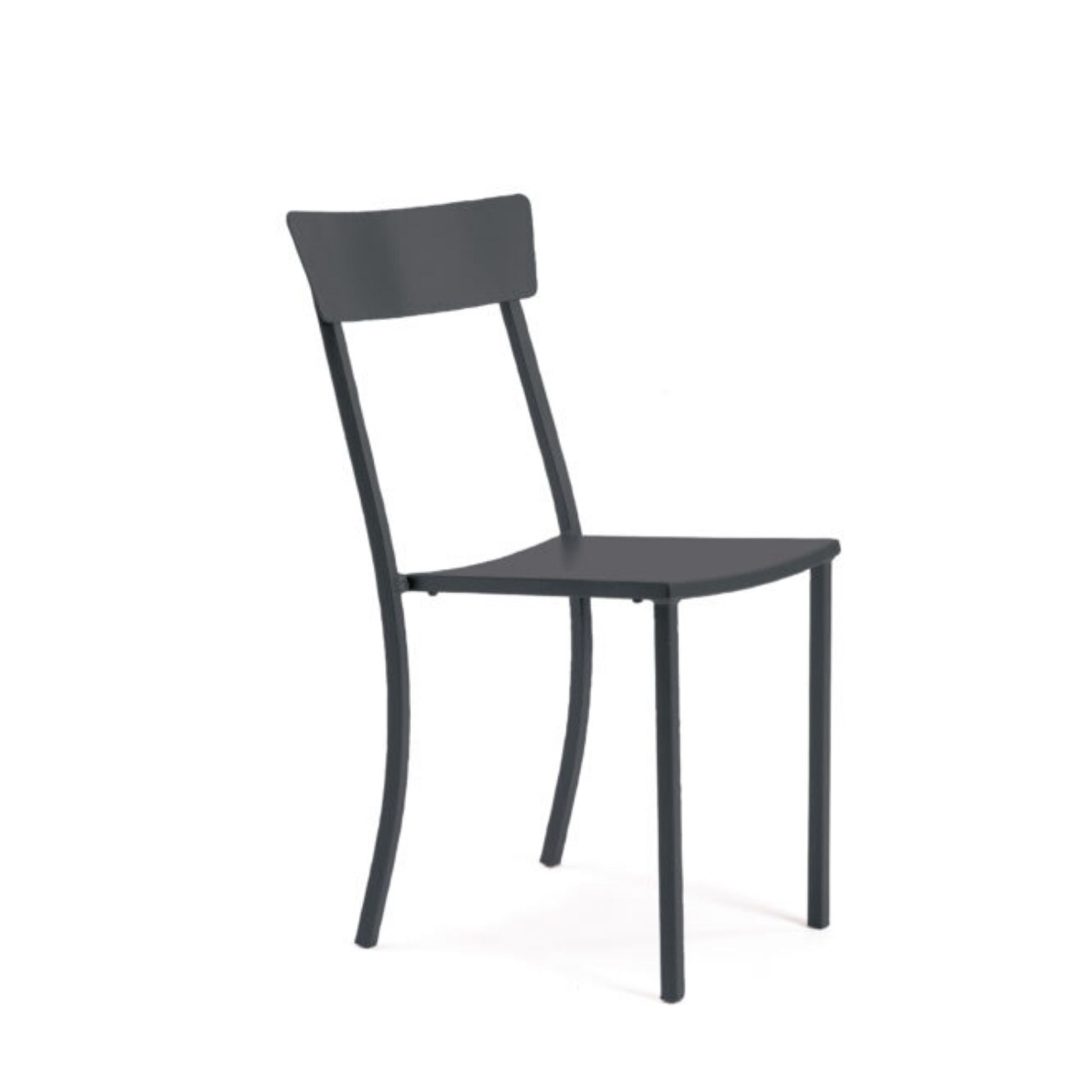 Set Da 4, Sedia Canada Nera Impilabile