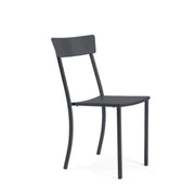 Set Da 4, Sedia Canada Nera Impilabile