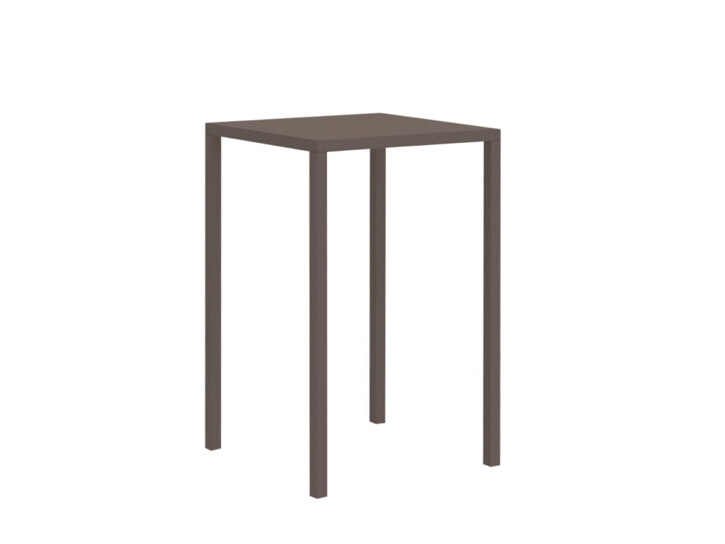 Tavolo Tetris New 80X80 H110 Marrone Cuoio