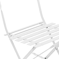 Set Filicudi Tavolo+2 Sedie Acciaio Bianco