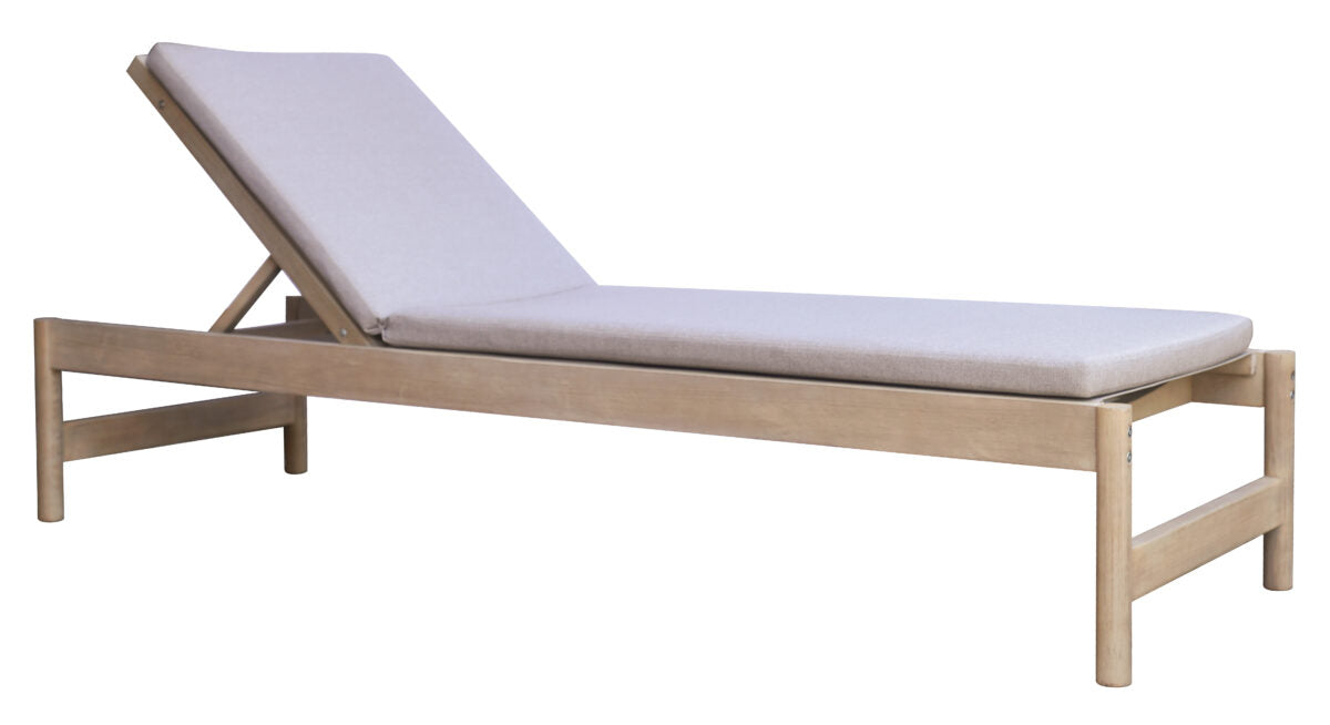 Lettino Napoli In Acacia per soggriono, arredo bar ed esterni