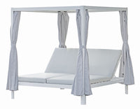 Daybed California Alluminio Bianco per soggriono, arredo bar ed esterni
