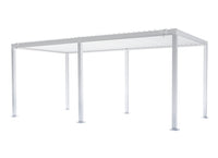 Pergola Praja 3*6 Bianca per soggriono, arredo bar ed esterni