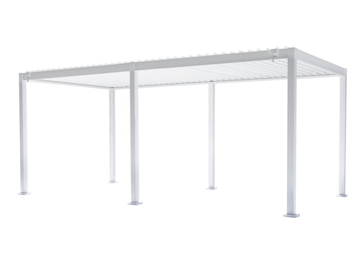Pergola Praja 3*6 Bianca per soggriono, arredo bar ed esterni