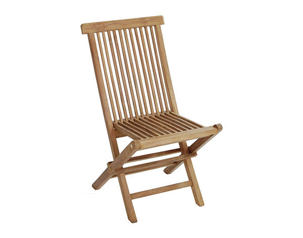 Sedia Siri In Teak Pieghevole C/Cuscino Ecru per soggriono, arredo bar ed esterni