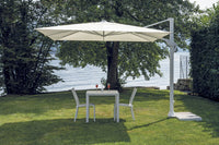 Ombrellone Contract 3*3 Mezza Base Bianco per soggriono, arredo bar ed esterni