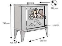 Stufa a legna modello BIOLEGNA ARTEMIDE 12.0