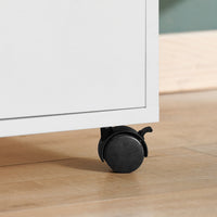 Carrello da ufficio Armadi archivio traslabili Supporto per Stampante 70x40x54 cm ASK02-W