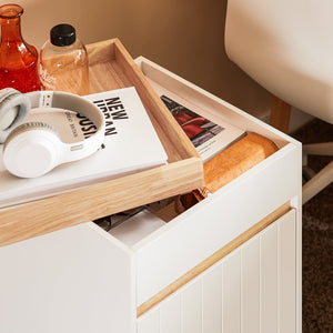 Carrello da ufficio Armadi archivio traslabili Supporto per Stampante 40x40x63 cm ASK03-W