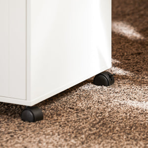 Carrello da ufficio Armadi archivio traslabili Supporto per Stampante 40x40x63 cm ASK03-W