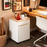 Carrello da ufficio Armadi archivio traslabili Supporto per Stampante 40x40x63 cm ASK03-W