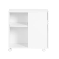 SoBuy Carrello Portaoggetti Supporto multifunzione per stampante e classificatore Armadio da ufficio Bianco 58x35x59cm ASK05-W