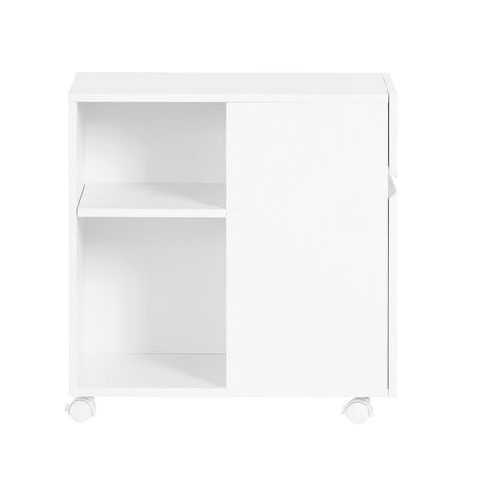 SoBuy Carrello Portaoggetti Supporto multifunzione per stampante e classificatore Armadio da ufficio Bianco 58x35x59cm ASK05-W