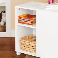 SoBuy Carrello Portaoggetti Supporto multifunzione per stampante e classificatore Armadio da ufficio Bianco 58x35x59cm ASK05-W