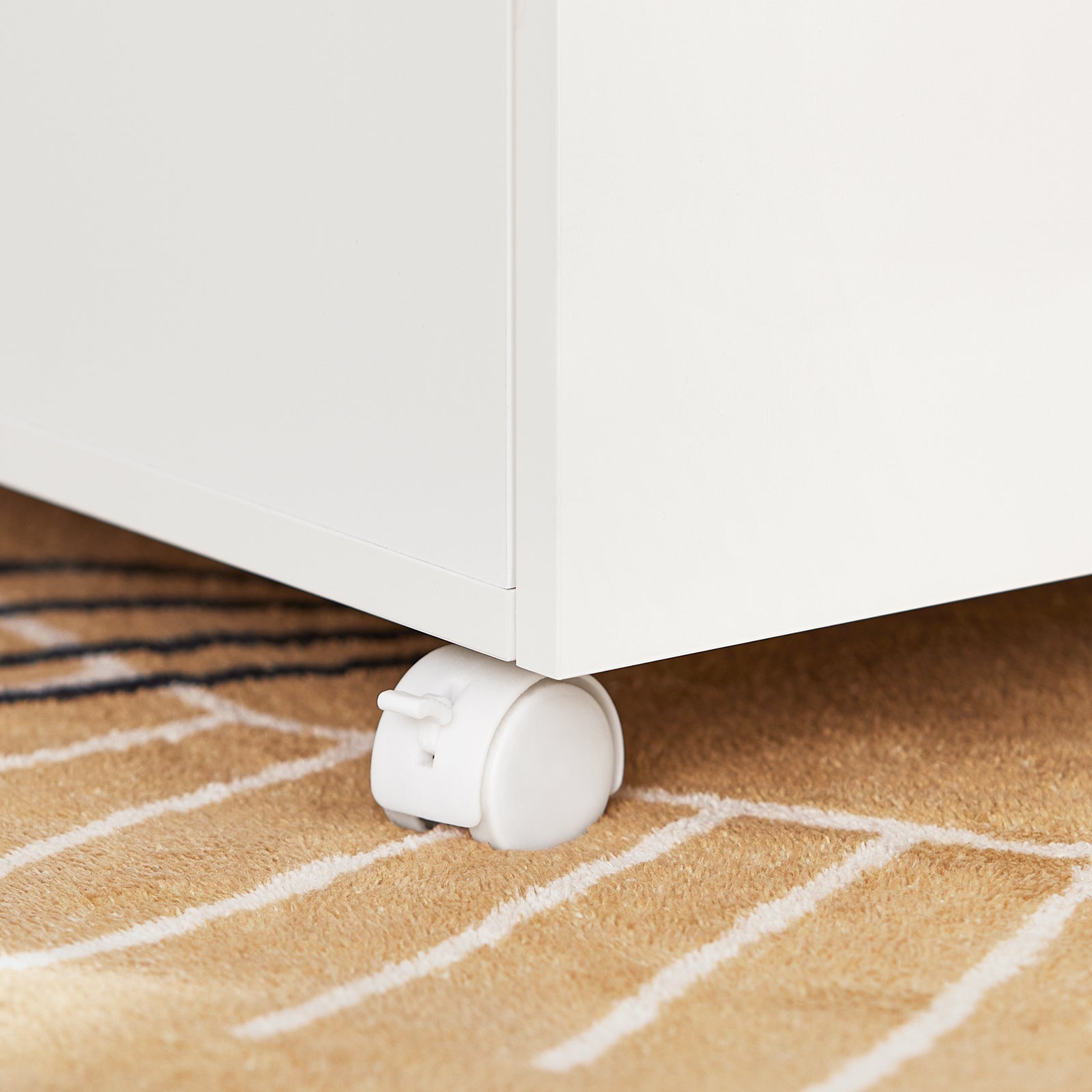 SoBuy Carrello Portaoggetti Supporto multifunzione per stampante e classificatore Armadio da ufficio Bianco 58x35x59cm ASK05-W