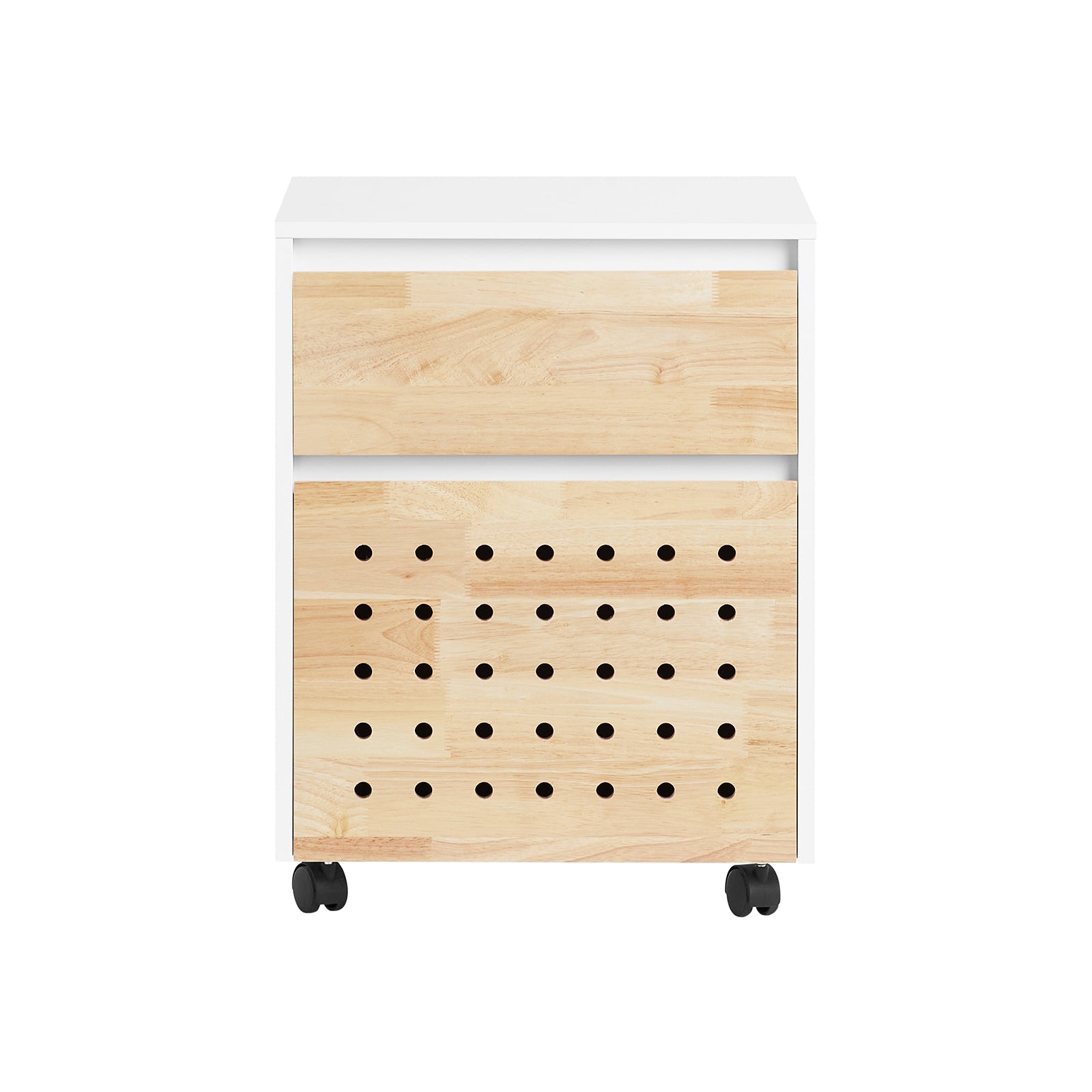 Carrello da ufficio Armadi archivio traslabili Tavolino 45x45x59cm ASK06-WN