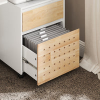 Carrello da ufficio Armadi archivio traslabili Tavolino 45x45x59cm ASK06-WN