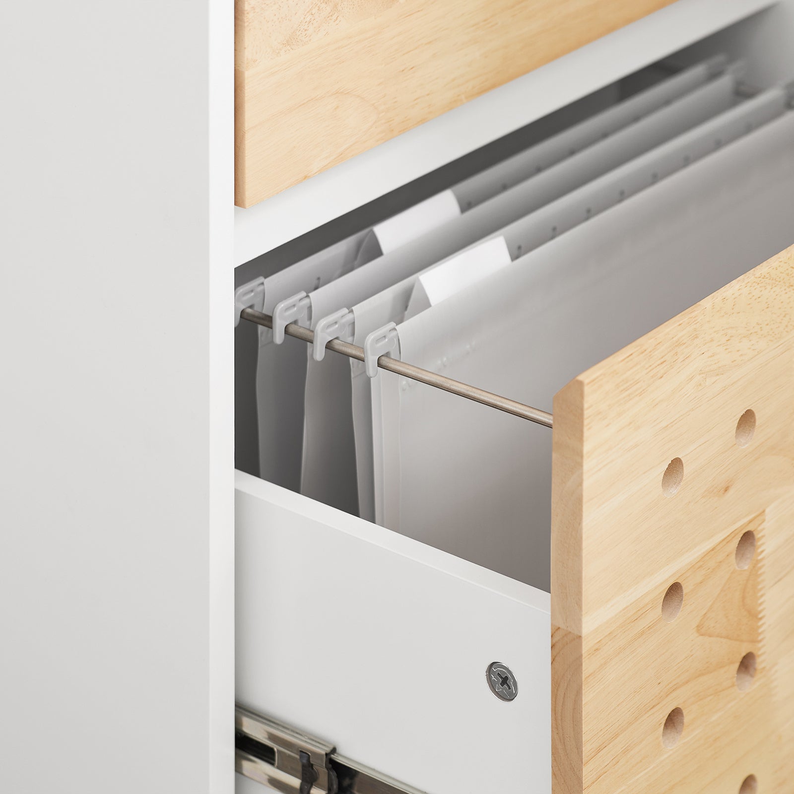 Carrello da ufficio Armadi archivio traslabili Tavolino 45x45x59cm ASK06-WN