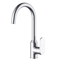 Miscelatore monocomando lavello cucina canna orientabile sofia installazione rapida *** finitura- cromo lucido, confe...