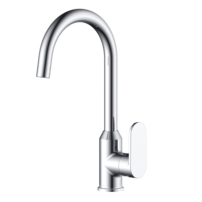 Miscelatore monocomando lavello cucina canna orientabile sofia installazione rapida *** finitura- cromo lucido, confe...