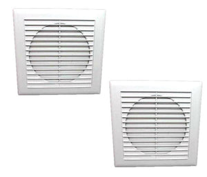 ASPIRATORE ARIA DA MURO 25W VENTOLA ESTRATTORE ELIMINA ODORI CASA UFFICCIO BAGNO