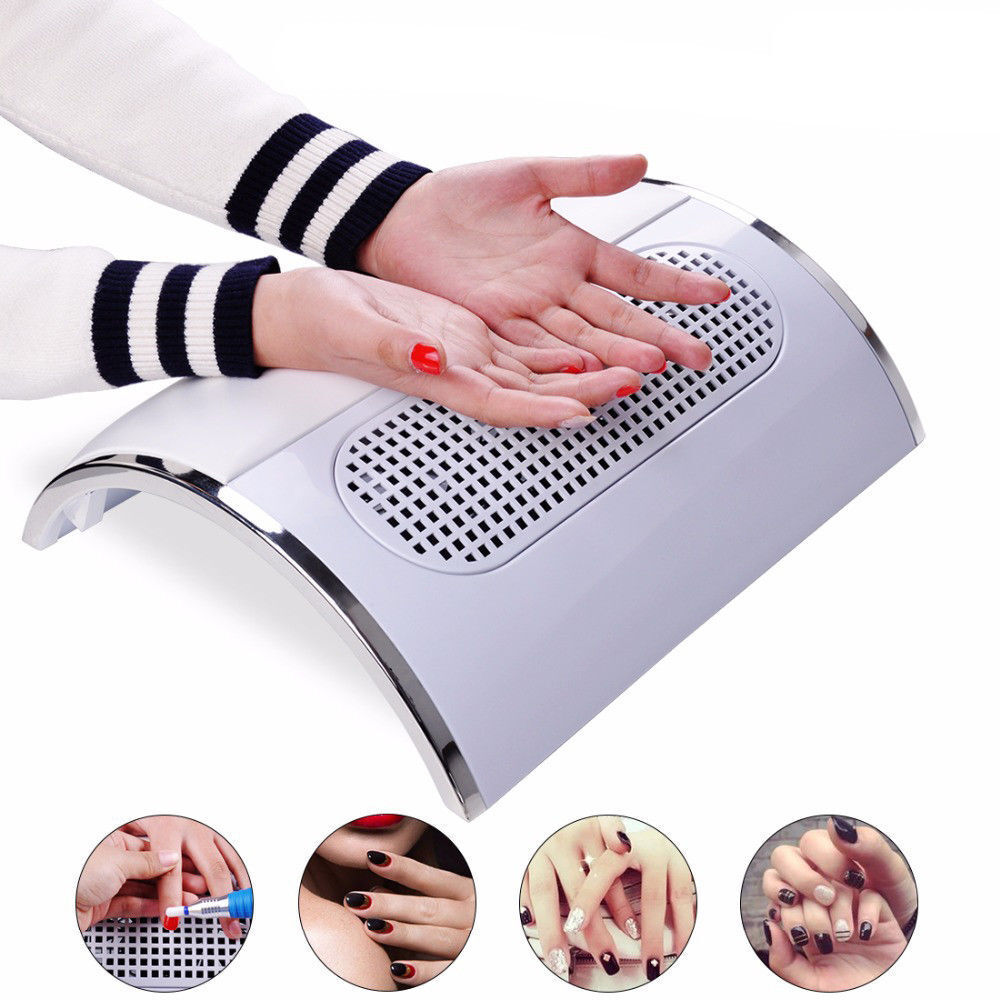 ASPIRATORE UNGHIE A 3 VENTOLE PER UNGHIE LIMATURA RICOSTRUZIONE ASPIRAPOLVERE