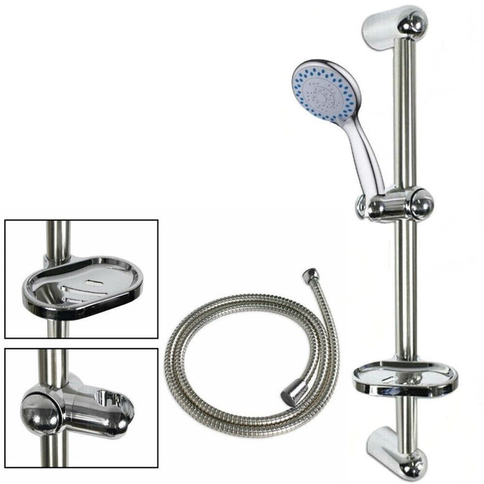 ASTA SALISCENDI CROMATA COLONNA DOCCIA DOCCETTA CON PORTA SAPONETTA Art. 59690