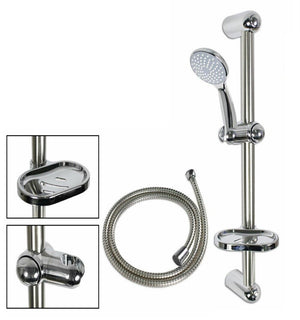 ASTA SALISCENDI CROMATA COLONNA DOCCIA DOCCETTA CON PORTA SAPONETTA Art. 59691