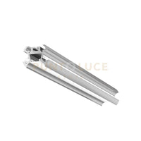 ASTANA - PROFILO IN ALLUMINIO CON DIFFUSORE BIANCO PARETE/SOFFITTO/SOSPENSIONE COLORE ARGENTO MT2