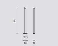 ASTE PER SOSPENSIONE RIGIDA SISTEMA BINARIO OUTY IP65 NERO